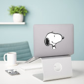 Snoopy Smile Giggle Laugh Aufkleber (Laptop auf Schreibtisch)