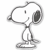 Snoopy Smile Giggle Laugh Aufkleber (Vorderseite)