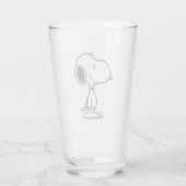 Snoopy Smile Giggle Laugh Glas (Rückseite)