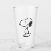 Snoopy Smile Giggle Laugh Glas (Vorderseite)