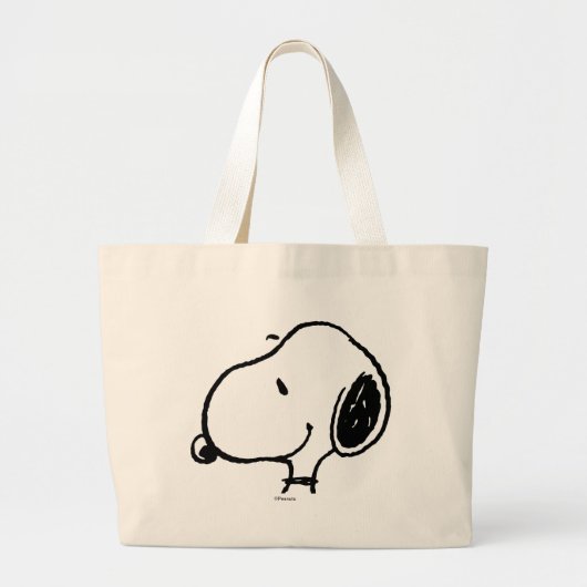 Snoopy Smile Giggle Laugh Jumbo Stoffbeutel (Vorne)