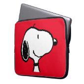 Snoopy Smile Giggle Laugh Laptopschutzhülle (Vorderseite Links)