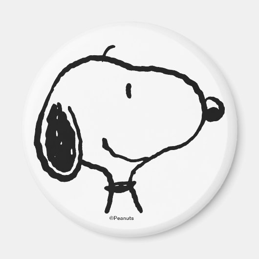 Snoopy Smile Giggle Laugh Magnet (Vorne)