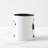 Snoopy Smile Giggle Laugh | Name hinzufügen Tasse (Zentrum)