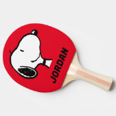 Snoopy Smile Giggle Laugh | Name hinzufügen Tischtennis Schläger (Seitenansicht)