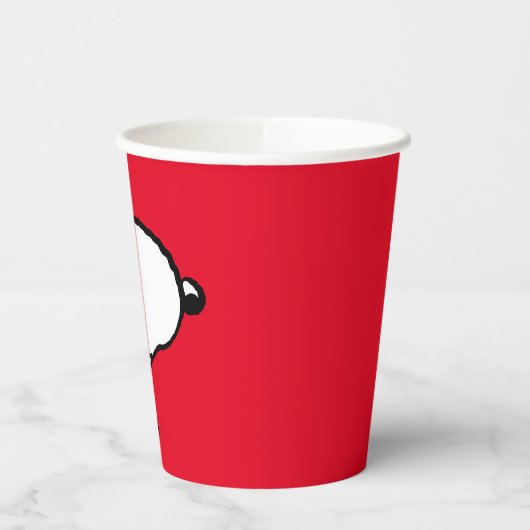 Snoopy Smile Giggle Laugh Pappbecher (Links)