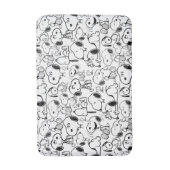 Snoopy Smile Giggle Laugh Pattern Badematte (Vorderseite Vertikal)