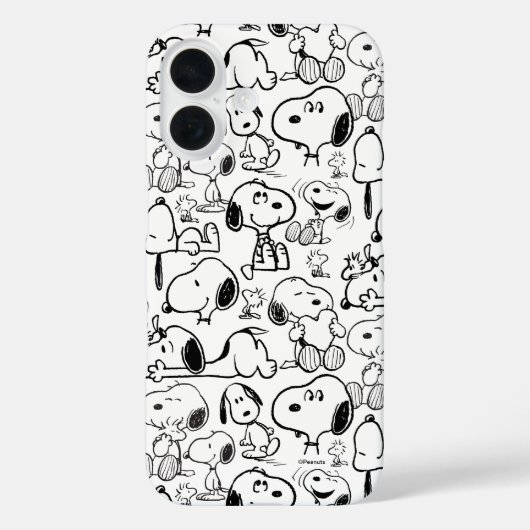Snoopy Smile Giggle Laugh Pattern Case-Mate iPhone Hülle (Rückseite)