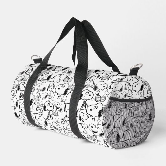 Snoopy Smile Giggle Laugh Pattern Duffle Bag (Rechte Ecke)