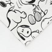 Snoopy Smile Giggle Laugh Pattern Fleecedecke (Ecke)