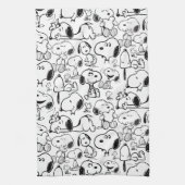 Snoopy Smile Giggle Laugh Pattern Geschirrtuch (Vertikal)