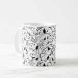 Snoopy Smile Giggle Laugh Pattern Kaffeetasse<br><div class="desc">Schauen Sie sich dieses super niedliche Design mit Snoopy Spaß in verschiedenen Posen an.</div>