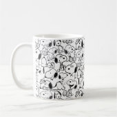 Snoopy Smile Giggle Laugh Pattern Kaffeetasse (Links)