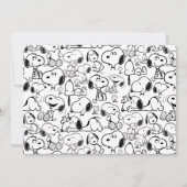 Snoopy Smile Giggle Laugh Pattern Karte (Vorderseite)