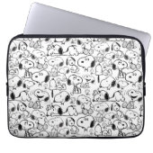 Snoopy Smile Giggle Laugh Pattern Laptopschutzhülle (Vorderseite)