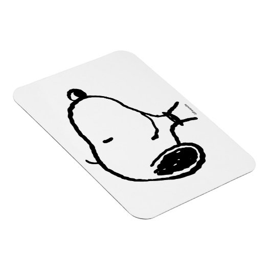 Snoopy Smile Giggle Laugh Pattern Magnet (Rechte Seite)