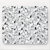 Snoopy Smile Giggle Laugh Pattern Mousepad (Vorne)