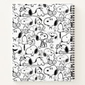 Snoopy Smile Giggle Laugh Pattern Notizblock (Rückseite)
