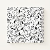 Snoopy Smile Giggle Laugh Pattern Notizblock (Rückseite)