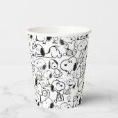 Snoopy Smile Giggle Laugh Pattern Pappbecher (Links)