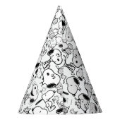 Snoopy Smile Giggle Laugh Pattern Partyhütchen (Rückseite)