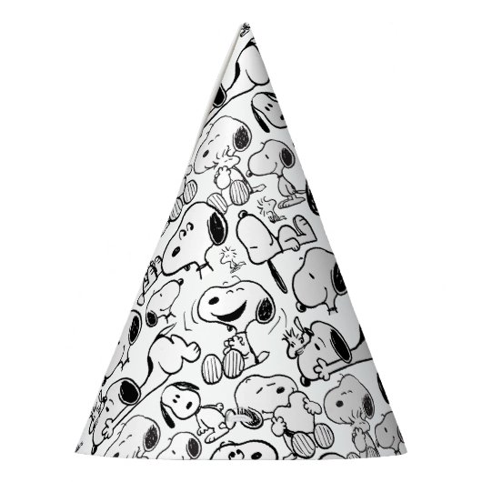 Snoopy Smile Giggle Laugh Pattern Partyhütchen (Links)
