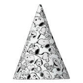 Snoopy Smile Giggle Laugh Pattern Partyhütchen (Rechts)