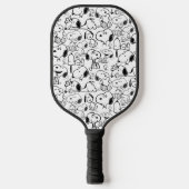 Snoopy Smile Giggle Laugh Pattern Pickleball Schläger (Vorderseite)