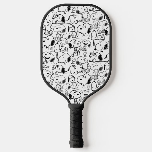 Snoopy Smile Giggle Laugh Pattern Pickleball Schläger (Vorderseite)