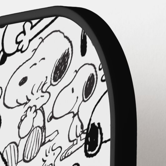 Snoopy Smile Giggle Laugh Pattern Pickleball Schläger (Linke Seite)