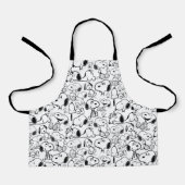Snoopy Smile Giggle Laugh Pattern Schürze (Vorderseite)