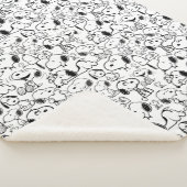 Snoopy Smile Giggle Laugh Pattern Sherpadecke (3/4)