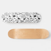 Snoopy Smile Giggle Laugh Pattern Skateboard (Horizontal)