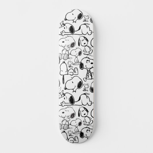 Snoopy Smile Giggle Laugh Pattern Skateboard (Vorderseite)