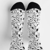 Snoopy Smile Giggle Laugh Pattern Socken (Oben)