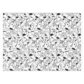 Snoopy Smile Giggle Laugh Pattern Tischdecke (Vorderseite (Horizontal))