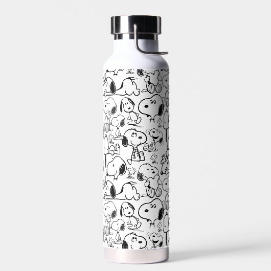 Snoopy Smile Giggle Laugh Pattern Trinkflasche (Links)