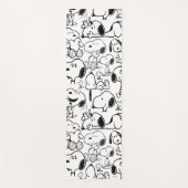 Snoopy Smile Giggle Laugh Pattern Yogamatte (Vorderseite)