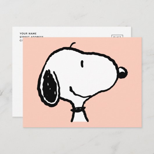 Snoopy Smile Giggle Laugh Postkarte (Vorne/Hinten)