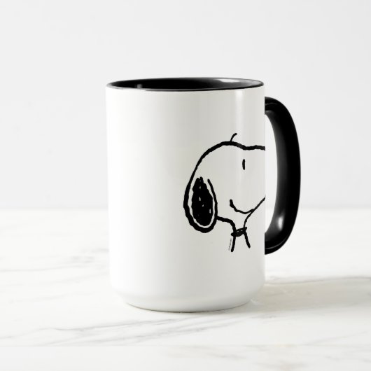 Snoopy Smile Giggle Laugh Tasse (VorderseiteRechts)