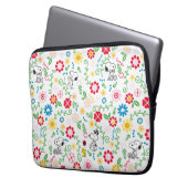 Snoopy So Sweet Blume Muster Laptopschutzhülle (Vorderseite Links)