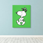 Snoopy So Sweet Blume Muster Leinwanddruck (Insitu (Holzboden))