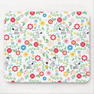 Snoopy So Sweet Blume Muster Mousepad