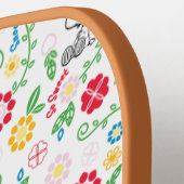 Snoopy So Sweet Blume Muster Pickleball Schläger (Linke Seite)