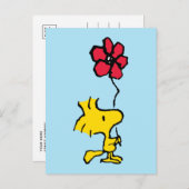 Snoopy So Sweet Blume Muster Postkarte (Vorne/Hinten)