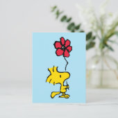 Snoopy So Sweet Blume Muster Postkarte (Stehend Vorderseite)