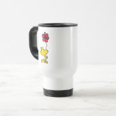 Snoopy So Sweet Blume Muster Reisebecher (Vorderseite Links)