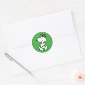 Snoopy So Sweet Blume Muster Runder Aufkleber (Umschlag)