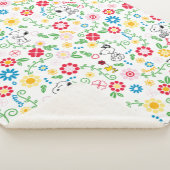 Snoopy So Sweet Blume Muster Sherpadecke (3/4)