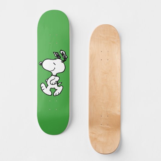 Snoopy So Sweet Blume Muster Skateboard (Vorderseite)